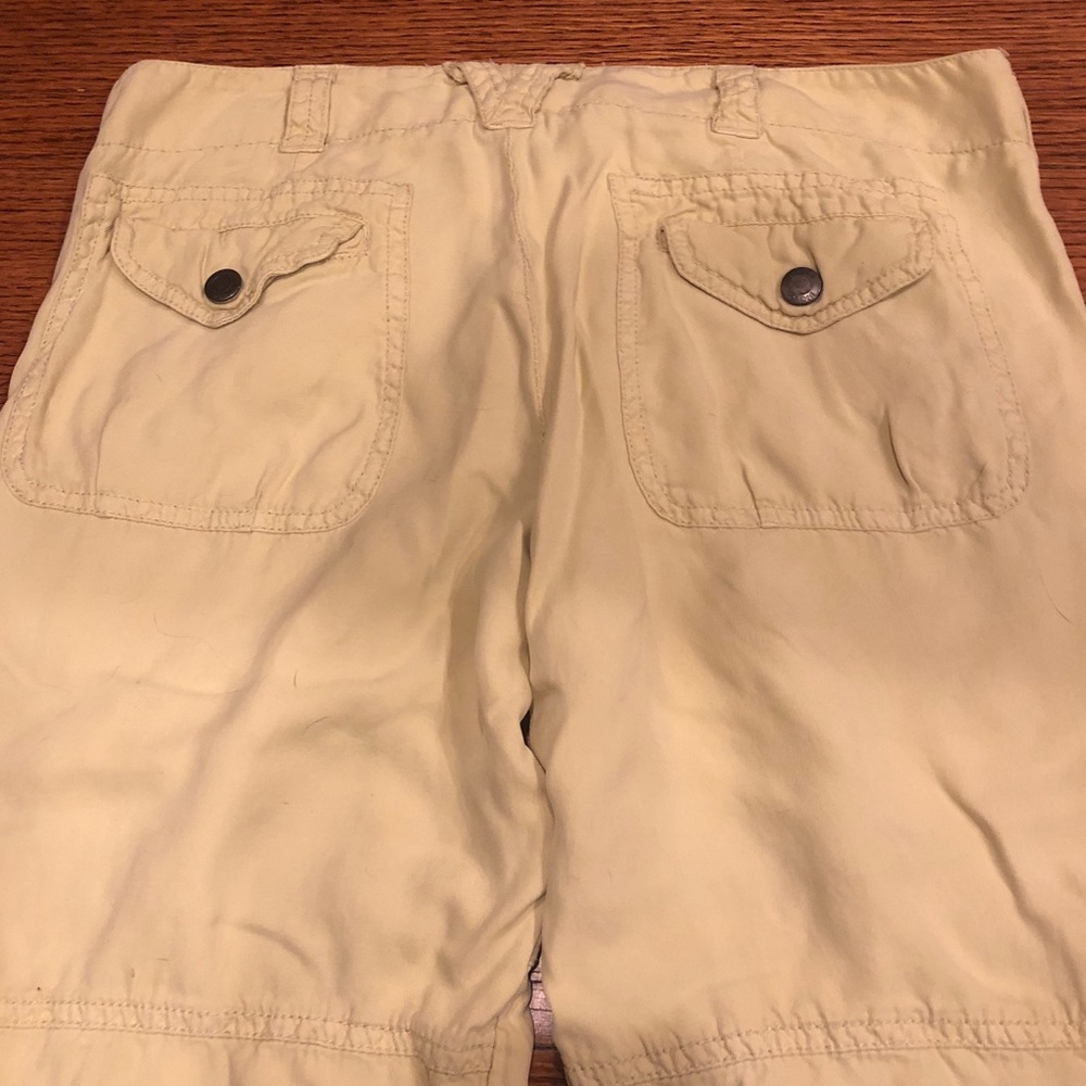 VINCE pale green cropped cargo pants - Picture 2 of 4